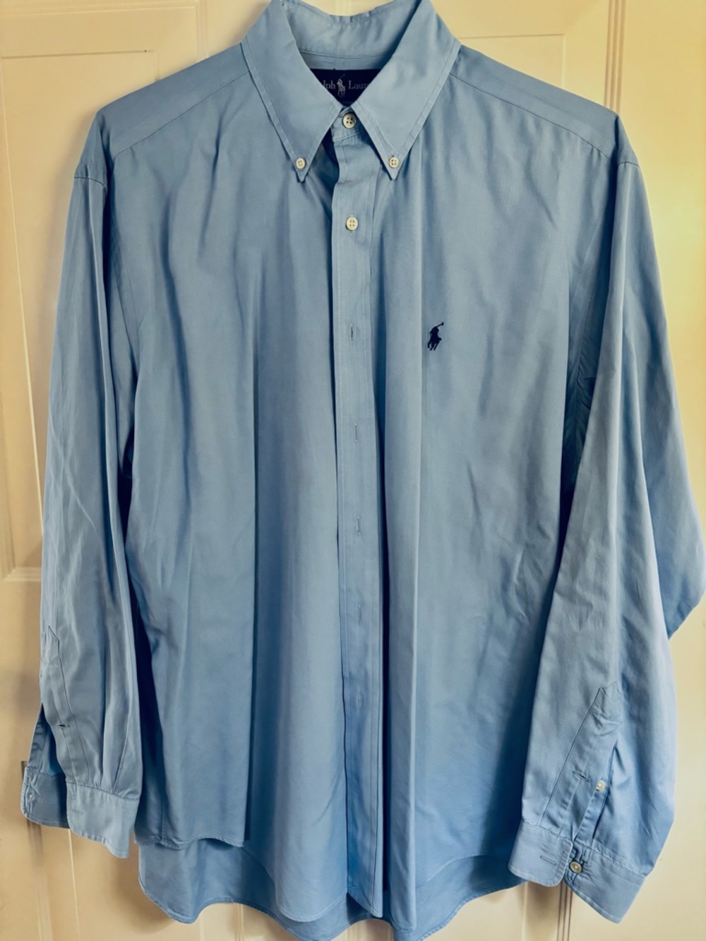 Polo by Ralph Lauren Sky Blue Long-Sleeve Button-Down Dress Shirt